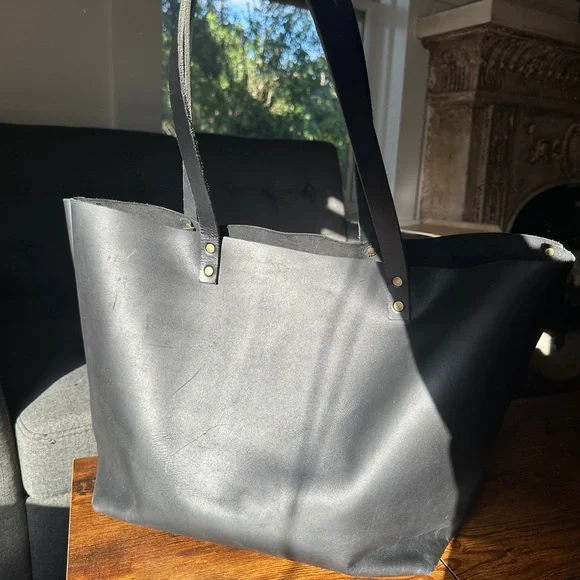 Portland Leather Goods Black Tote Bag - Picture 8 of 11